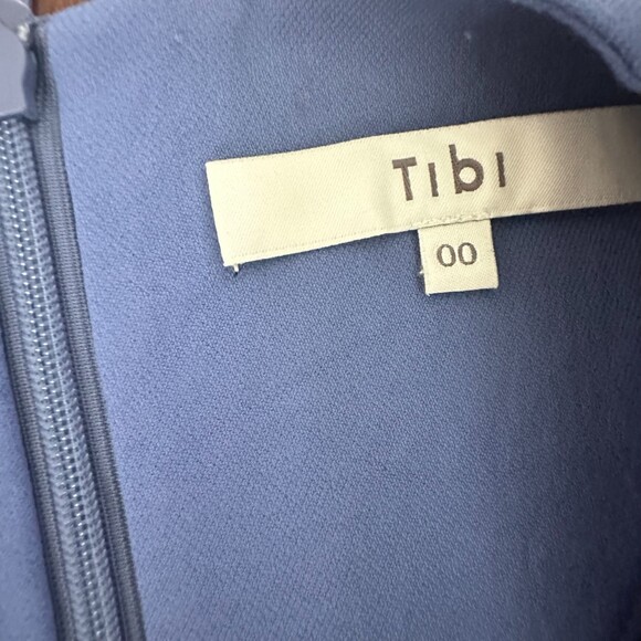 Tibi V-Neck Sleeveless Blouse Blue Size 00 Women - Picture 4 of 7